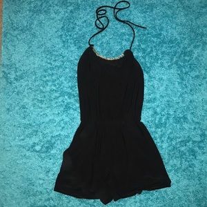 Black Date Night Romper